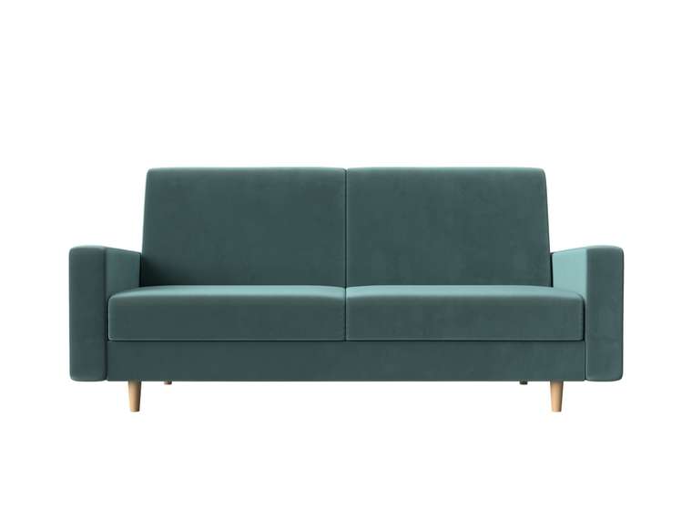Прямой диван-кровать Бонн бирюзового цвета