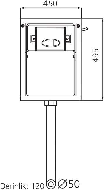 Смывной бачок скрытого монтажа SL-02