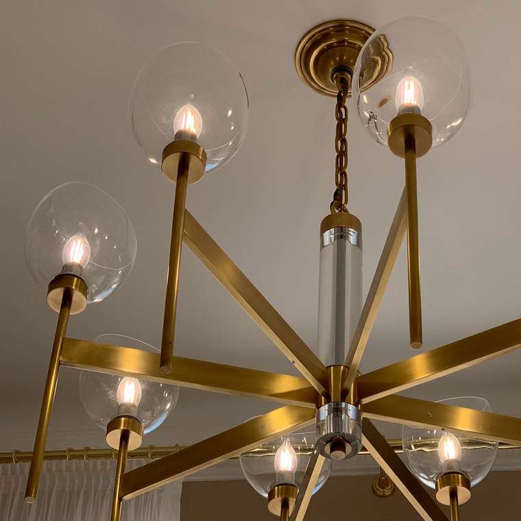 Люстра Cloyd CASSADY-B C8 / ?87 см - латунь