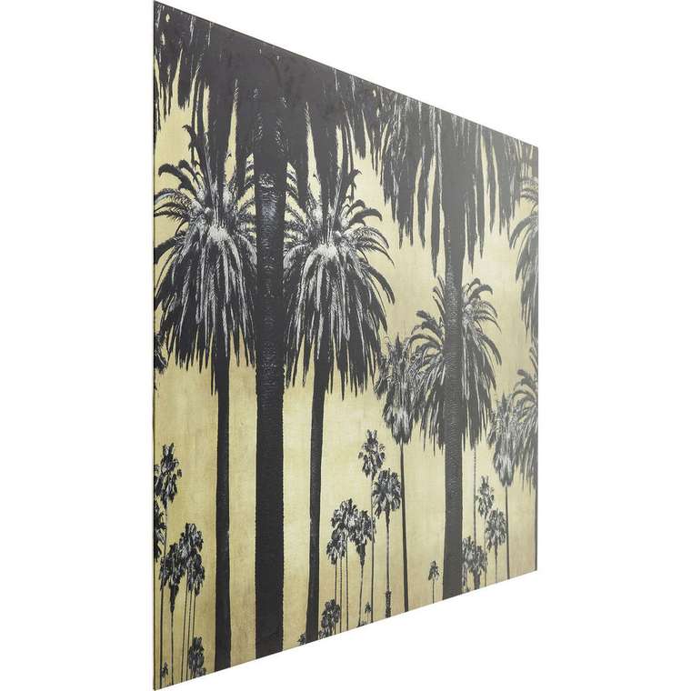 Картина Palms золотого цвета