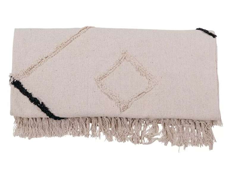 Плед Blush 220х240 бежевого цвета 