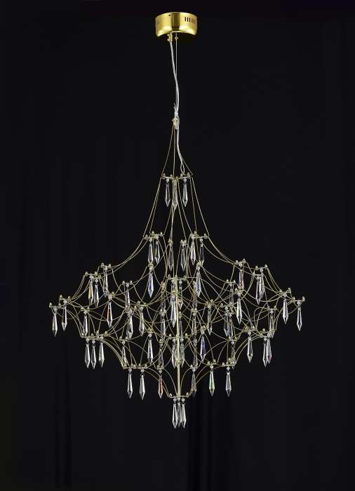 Подвесная люстра Allegria MR2643-66P-76AP (металл, цвет латунь)