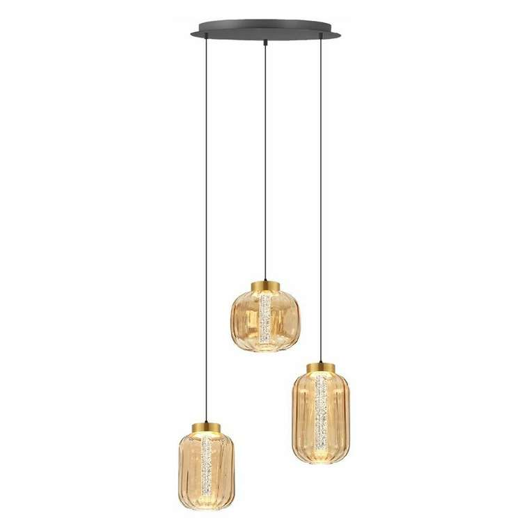 Подвесной светильник PLC-7077-500-3P-AMBER (стекло, цвет янтарный)