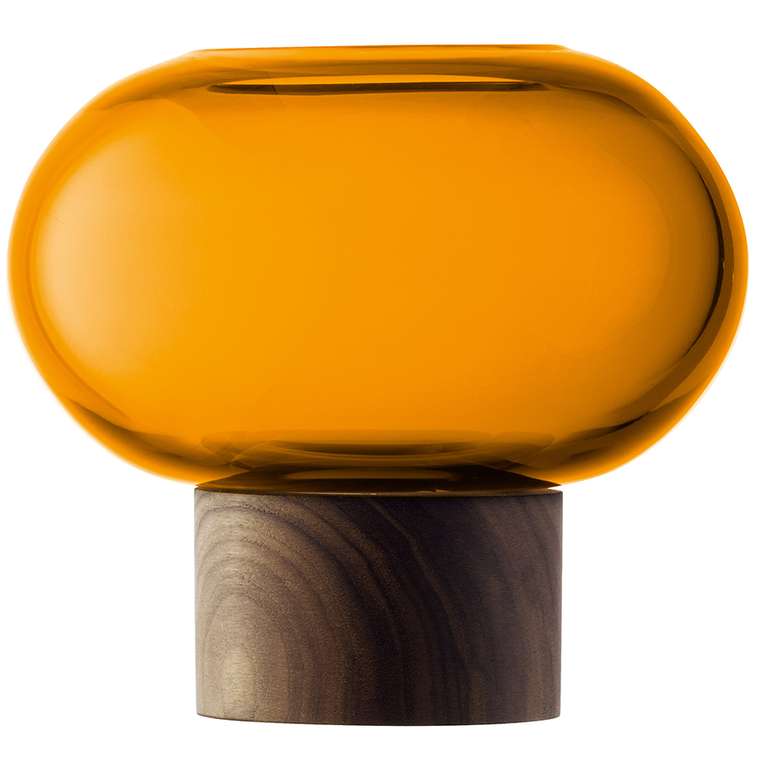 Ваза Oblate оранжево-коричневого цвета