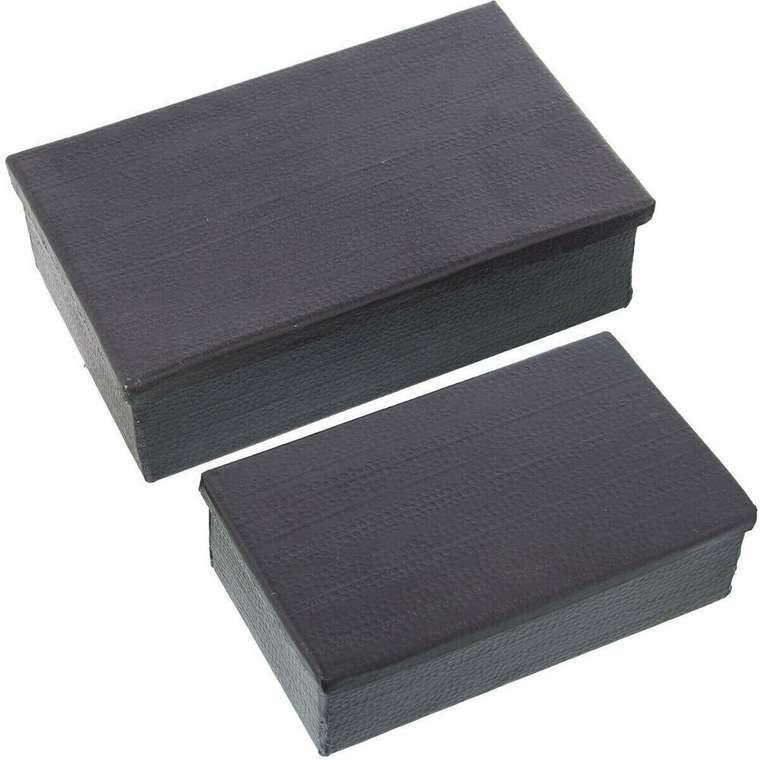 Набор шкатулок Чёрный Металл 28 x 18 x 8 cm 23 x 7 x 14 cm 2 Предметы