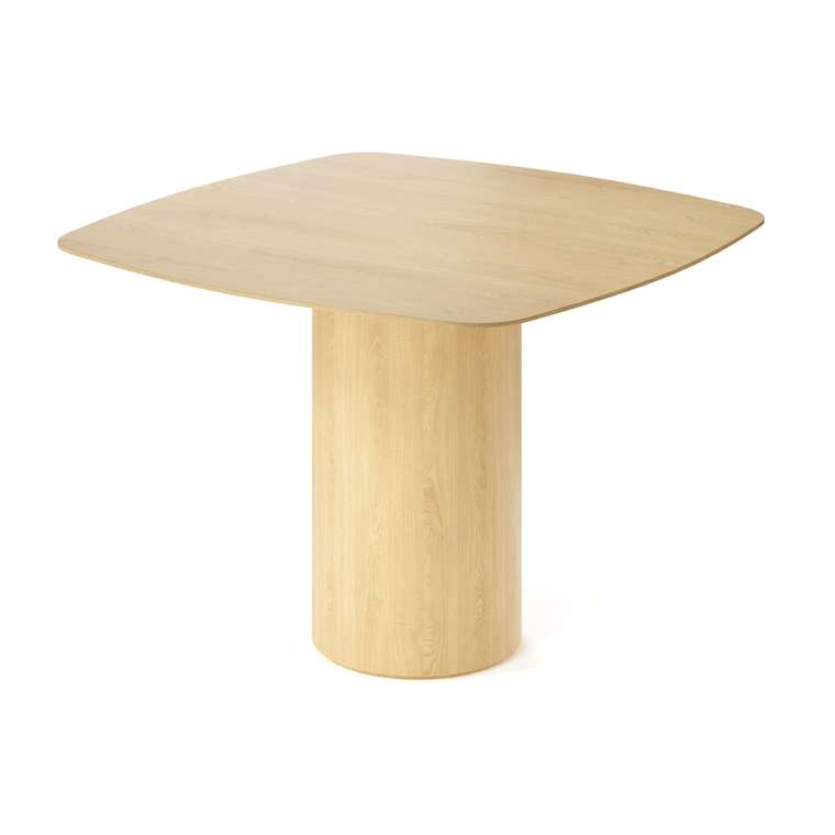 Обеденный стол квадратный Вуррен бежевого цвета