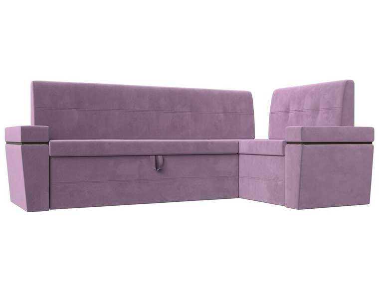 Угловой диван-кровать Деметра сиреневого цвета правый угол