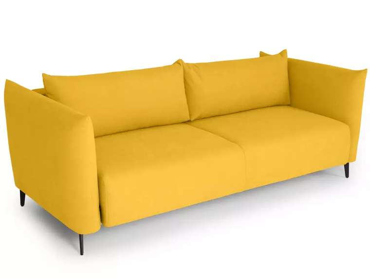 Диван-кровать Menfi желтого цвета с металлическими ножками