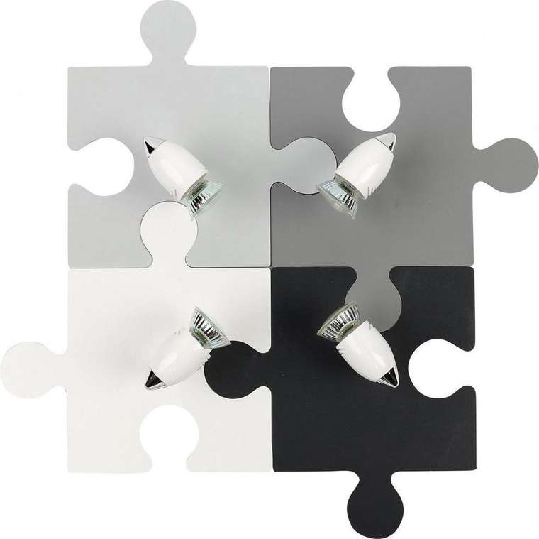 Спот Puzzle серого цвета 