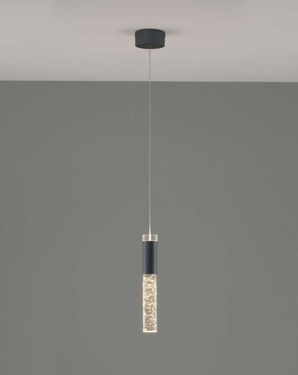 Подвесной светодиодный светильник Ran темно-серого цвета
