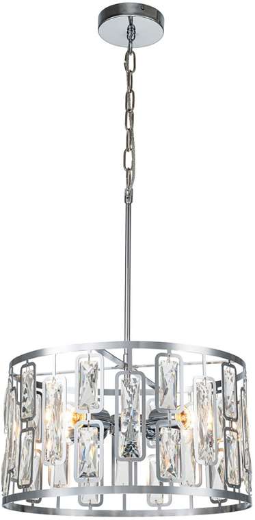 Люстра подвесная шириной 40 см Escada Glow 2102/4S Chrome Е27*60W