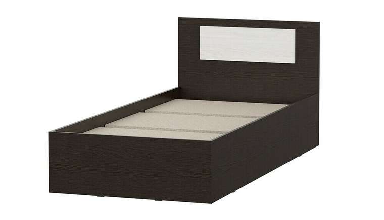 Кровать с настилом Виста 90х200 темно-коричневого цвета