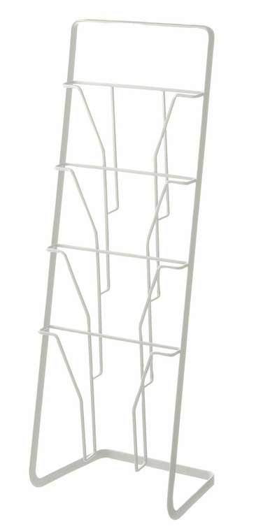Журнальная стойка Tower белого цвета