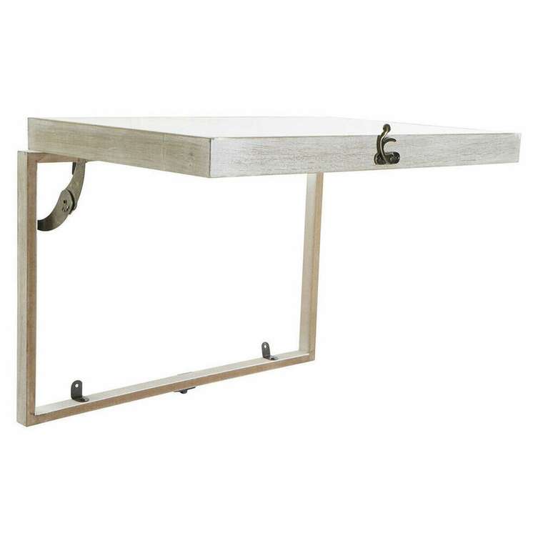 Шкаф для ключей Бежевый Серый Полотно Деревянный MDF 2 штук 46,5 x 6 x 31,5 cm