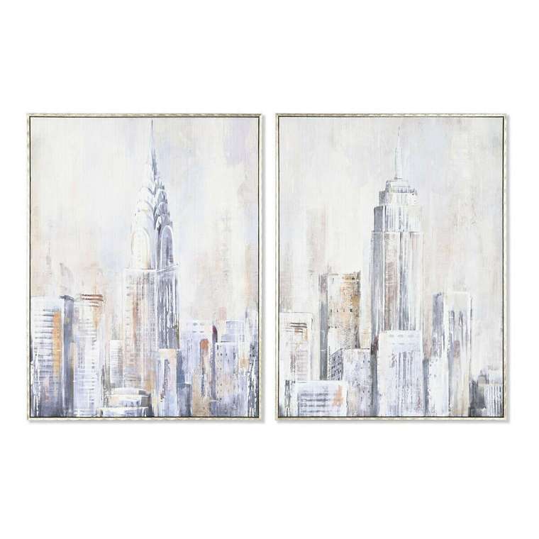 Картина Нью-Йорк Loft 60 x 2,4 x 80 cm (2 штук)