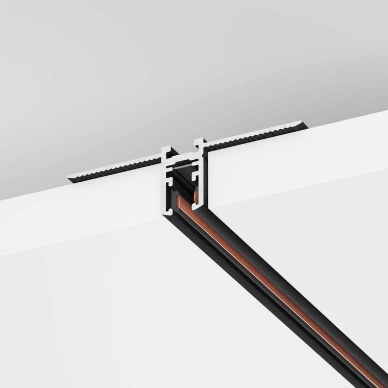 Шинопровод магнитный встраиваемый Arlight MAG-MICROCOSM-TRACK-4115-FDW-1000 (WH) (IP20 Металл) 062319
