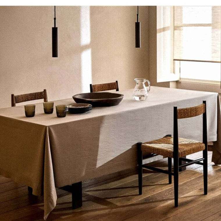 Скатерть из хлопка с мережкой