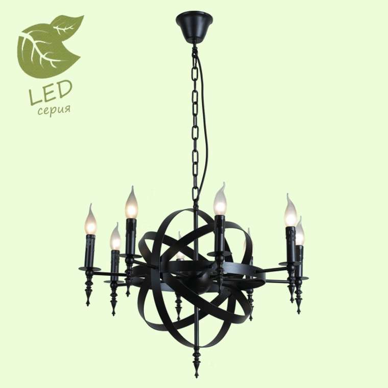 Подвесная люстра IP21 Lussole Loft Utica GRLSP-9300 в виде свечи