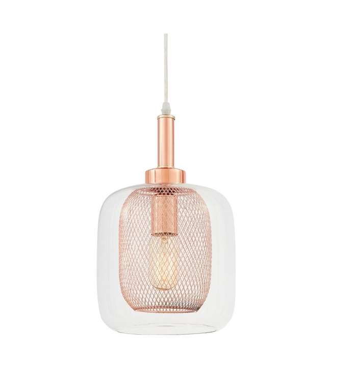 Подвесной светильник Bessa цвета розовое золото