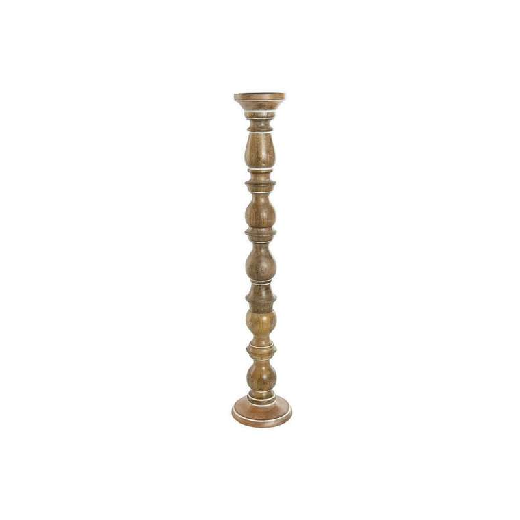 Канделябр Home ESPRIT Коричневый Древесина манго Натуральный романтик 15 x 15 x 76 cm