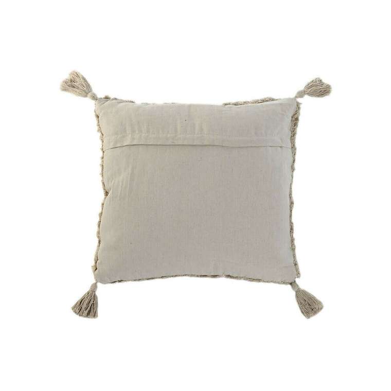 Подушка Boho 45х45 бежевого цвета
