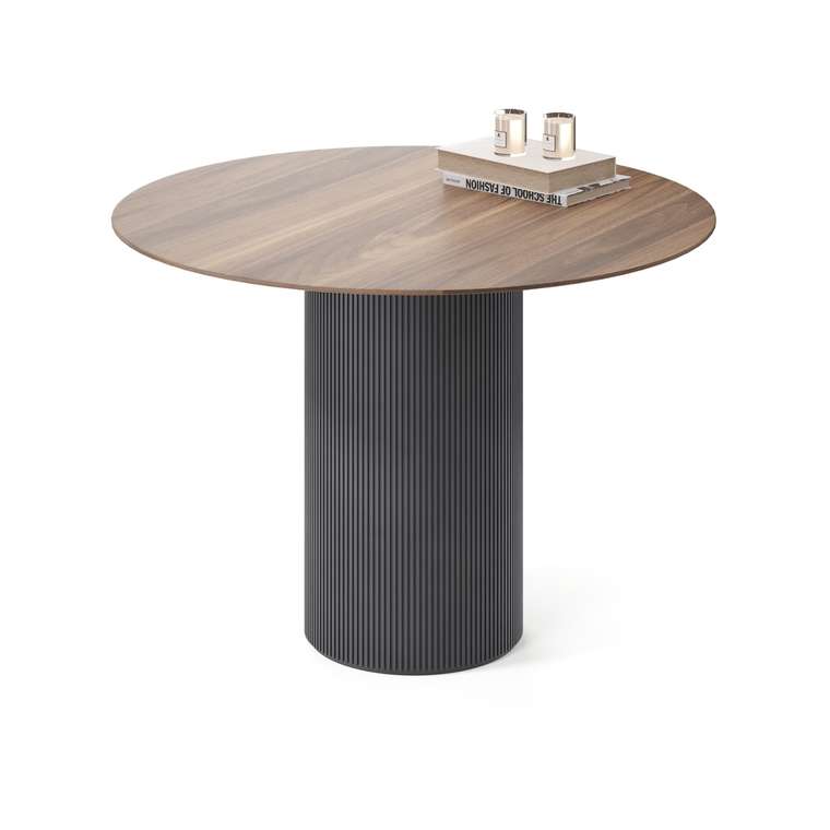 Обеденный стол Субра коричнево-черного цвета