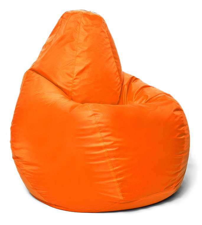 Кресло мешок Груша oxford оранжевого цвета L 