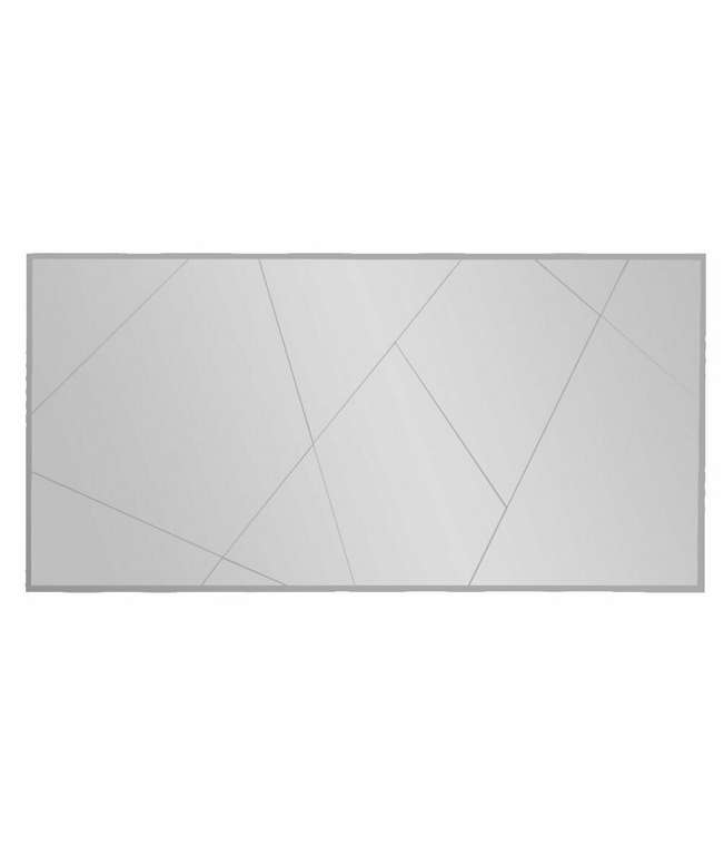 Настенное зеркало Decor 60х120 в раме белого цвета