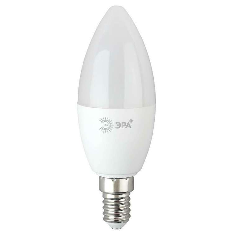 Лампа светодиодная ЭРА E14 10W 6500K матовая B35-10W-865-E14 R