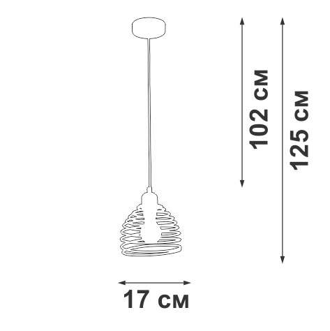 Подвесной светильник V2854-1/1S (металл, цвет черный)