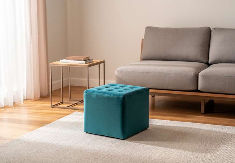 Пуф Lori бирюзового цвета