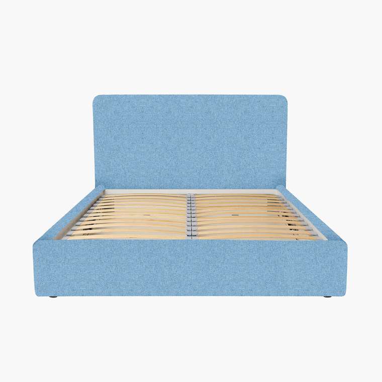 Кровать Cozy 160х200 голубого цвета с подъёмным механизмом
