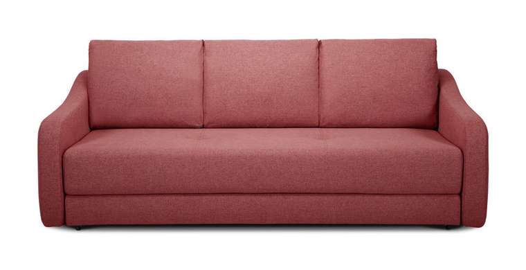 Прямой диван-кровать Иден красного цвета