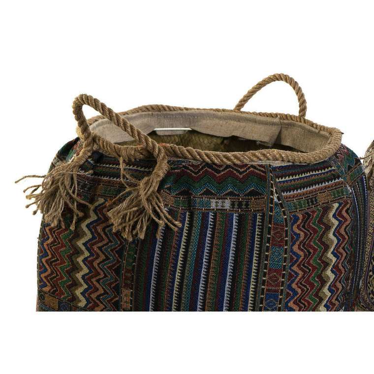 Корзина DKD Home Decor Натуральное волокно 41 x 41 x 40 cm Boho (2 штук)