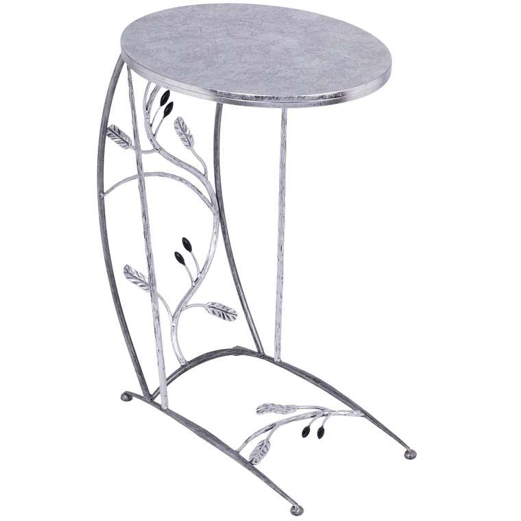 Столик приставной Oliva Branch серебряного цвета