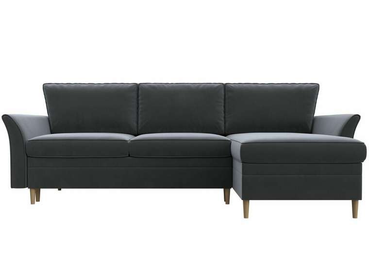 Угловой диван-кровать София серого цвета правый угол