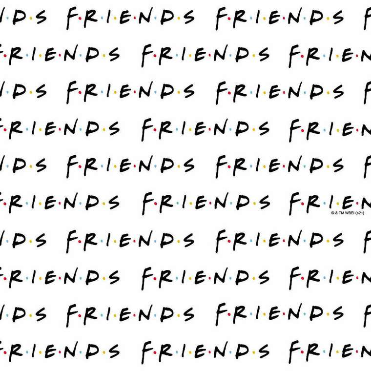 Скатерть устойчивая к пятнам  Friends White Разноцветный 300 x 150