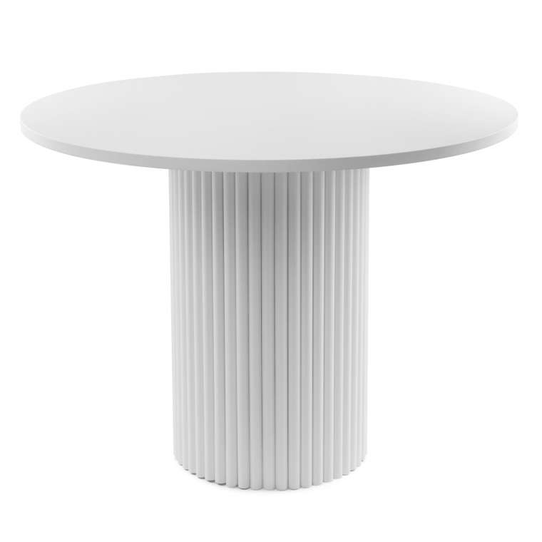 Обеденный стол Барел 90 белого цвета