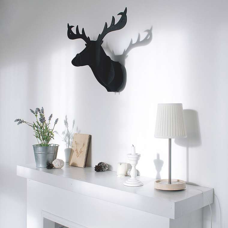 Декоративная голова оленя Junior Black