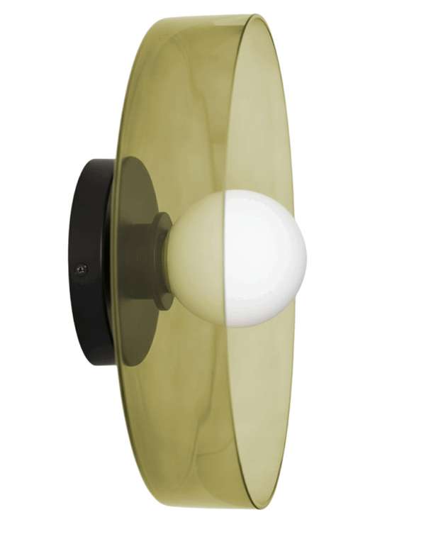 Настенный светильник “Кассель” с зеленым стеклом – 35 см