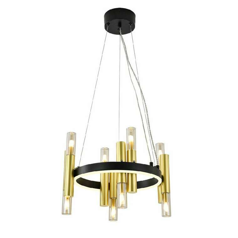 Подвесная люстра Fiamma V000106L (стекло, цвет янтарный)