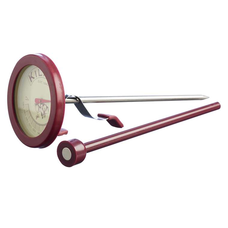 Набор термометр с магнитом для крышек розового цвета