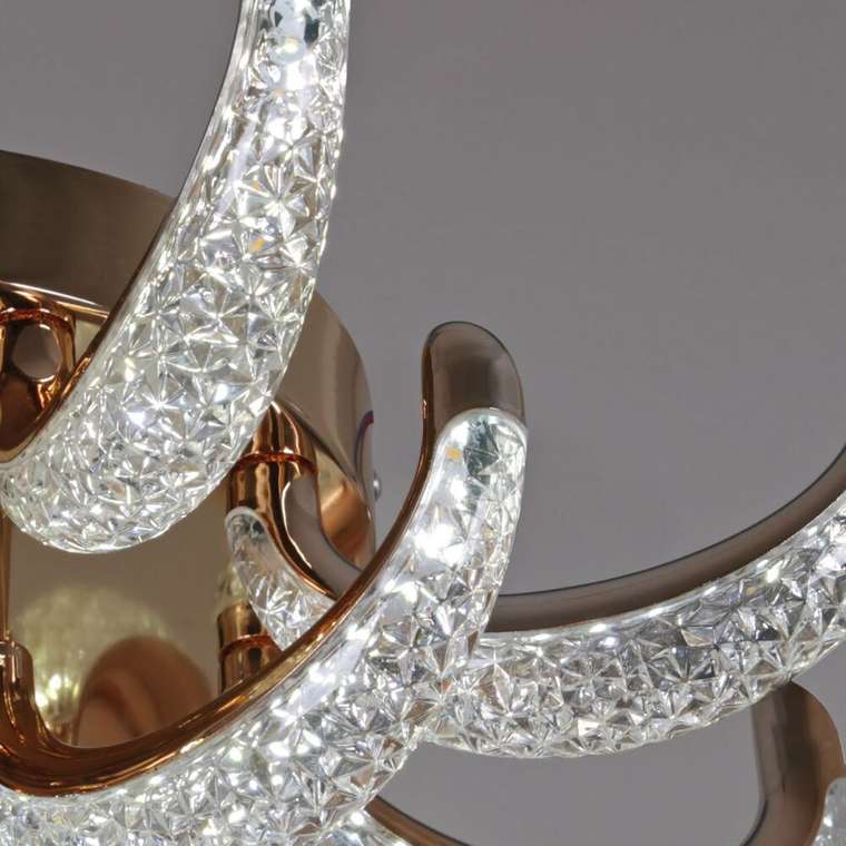 Потолочная люстра 60390-0.3-8+4 FG (акрил, цвет прозрачный)