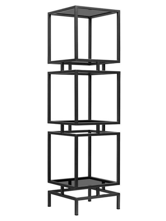 Стеллаж Cubic-3 черного цвета