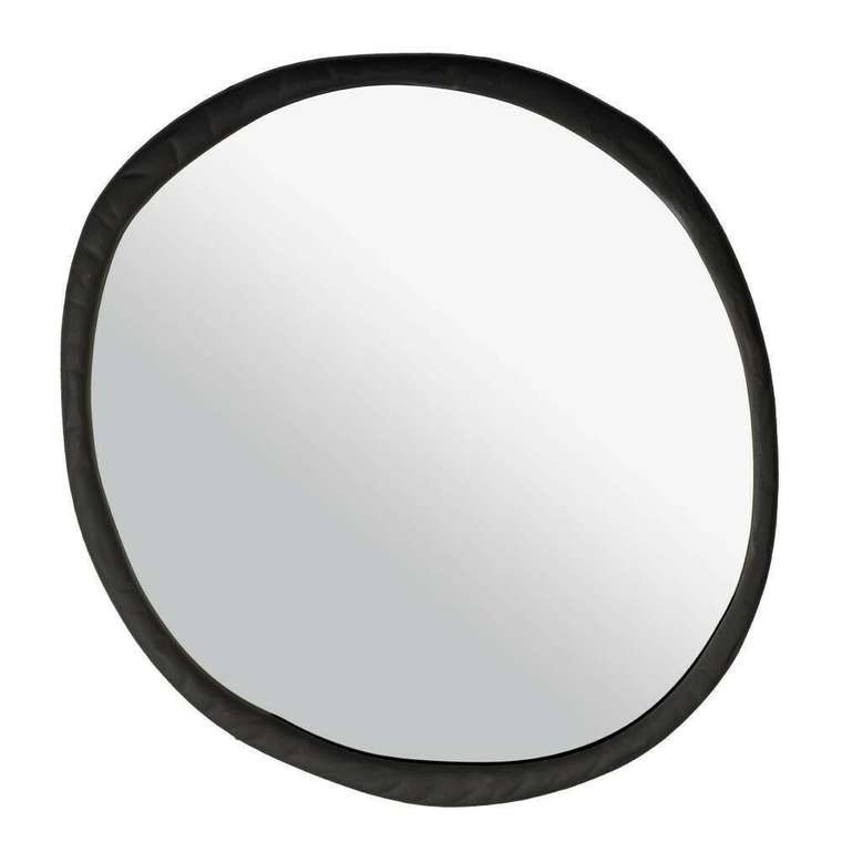Настенное зеркало 54х59 Bani черного цвета