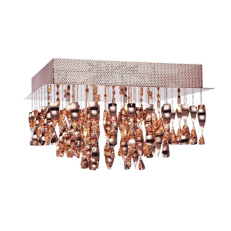 Потолочный светильник Illuminati "Arbor со спиралями из прозрачного хрусталя