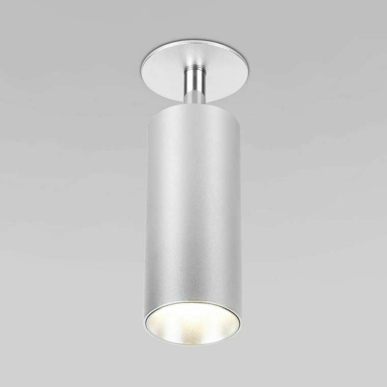 Встраиваемый светодиодный светильник Diffe 4 серебряного цвета