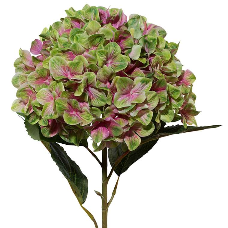 Искусственный цветок Hortensie 3D лилово-зеленого цвета