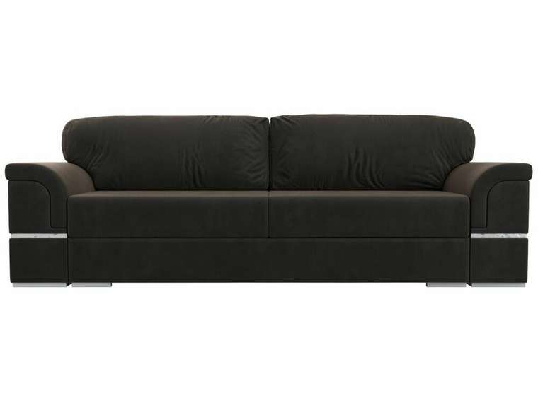 Прямой диван-кровать Порту коричневого цвета