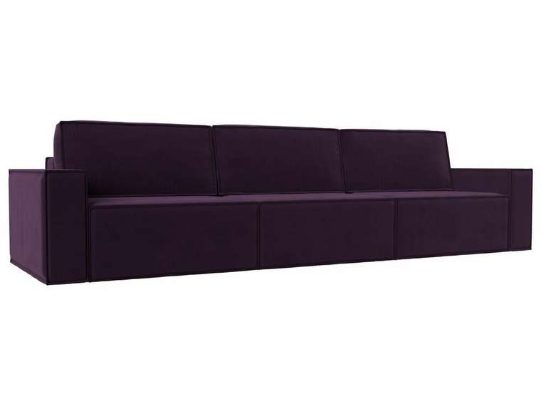 Прямой диван-кровать Куба лонг темно-фиолетового цвета